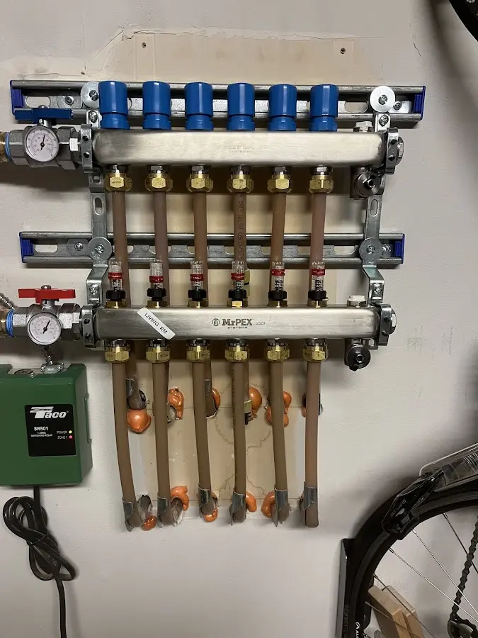 Plumber performing Gas Line Installation at a residential property in Pelham